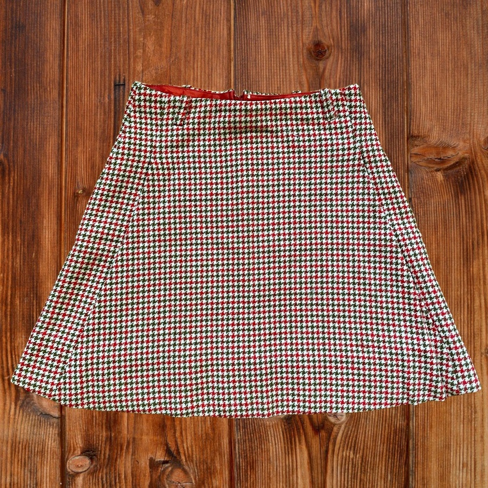 Vintage Girls Houndstooth Skirt